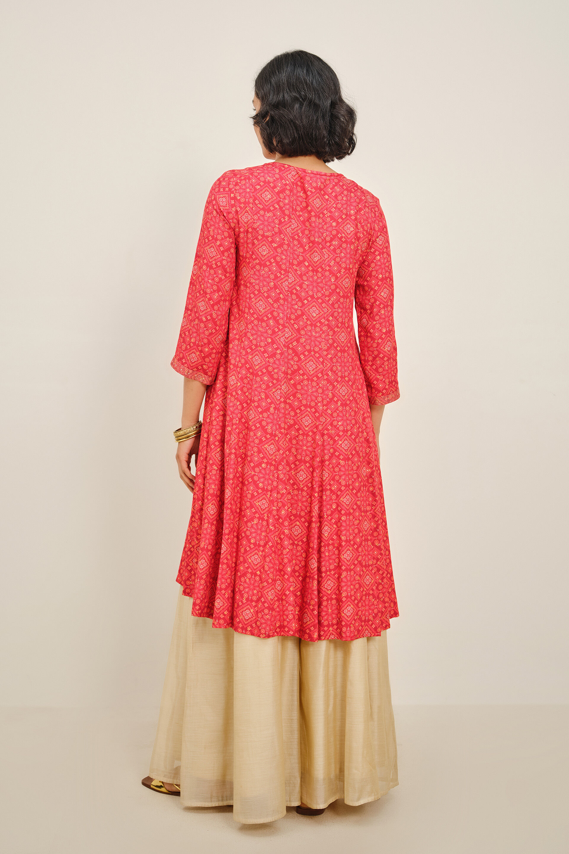 Laal Tara Kurta, Red, image 4